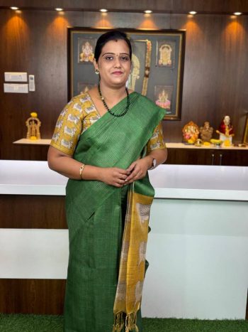 Gulabi Tussar Saree