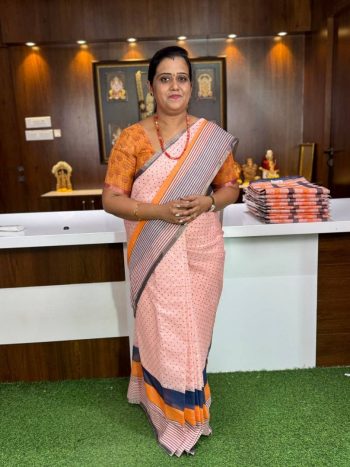 Linen by Cotton Saree
