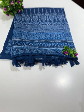 Linen  Cotton  Saree