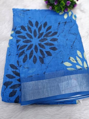 Linen Cotton Saree