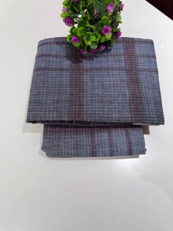 Kora Silk Linen  Cotton  Saree