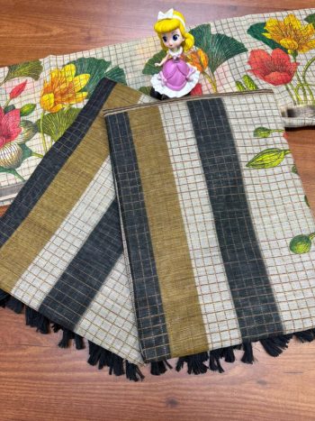 Digital Linen Cotton Saree