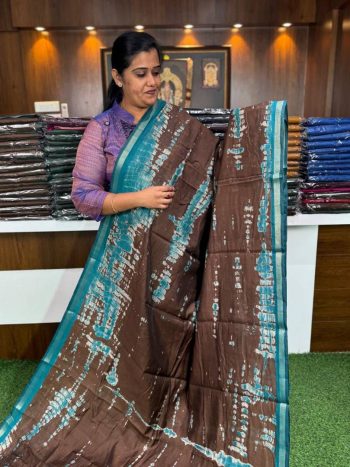 Korvi Chanderi Cotton Saree
